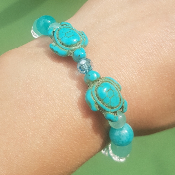 ππ’ Turtle Love Larimar Bracelet - Picture 2 of 5